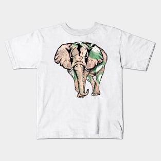 Elephant Green Spots Kids T-Shirt